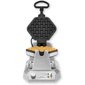Waring Commercial WBW300X Single Bubble Waffle Maker w/Cast Aluminum Grids, 120V, 1200W, 5-15 Phase Plug