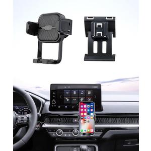 Car Phone Holder for 2023-2025 Honda CRV CR-V/Hybrid Auto Accessories Navigation Bracket Interior Decoration Mobile Cell Phone Mount, 360 Rotation, Vehicle-Specific Custom Mount