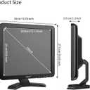 Cocar 17 inch CCTV Monitor with VGA HDMI AV BNC Audio in/Out Ports, Built-in Speaker 4:3 HD Display LCD Security Screen with USB Drive Player for Home Store Surveillance Camera STB PC