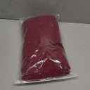 Flamingo P Stretch Ottoman Slipcover Spandex Elastic Rectangle Footstool Sofa Cover for Living Room Soft Rectangle slipcover with Elastic Bottom (X-Large, Burgundy) (Wine)