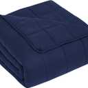CuteKing Weighted Blanket for Adults (20lbs, 80"x87", Navy Blue) Heavy Blanket for 180190lbs, Weighted Blanket for Cooling & Heating with Premium Glass Beads, Thick Blanket for Adult AllSeason