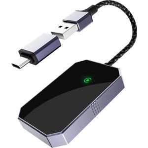 Wireless Adapters for Carplay, Add Car Play Adapter for iPhone, Converts Wired to Wireless CarPlay, Only for Carplay Bluetooth Adapter, Car from 2015. Easy Setup, Stable Connection Daily Commute