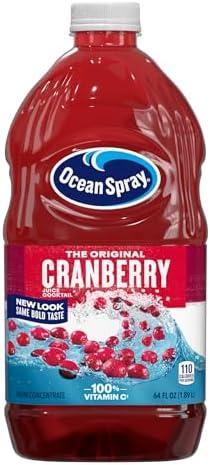 Ocean Spray Cranberry Juice Cocktail, 64 Fl Oz Bottle 8pcs, BB Date: 06/30/2025