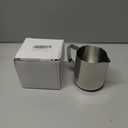 HOFASON Stainless Steel Milk Frothing Pitcher Cappuccino Pitcher Pouring Jug Espresso Cup Creamer Cup for Latte Art, 12 Ounce (350 ML) (Silver)