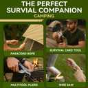 Survival Kit Tool Advent Calendar 2025 Adult Men, 24 Days Countdown to Christmas Calendar with Outdoor Gadgets Xmas Countdown Gifts for Teen Boys Husband Son