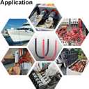 4 AWG Flexible Battery Cable with 3/8" Terminals - OFC Pure Copper Inverter & Welding Wire for Automotive Solar RV Motorcycle (Red + Black 1FT Pair)