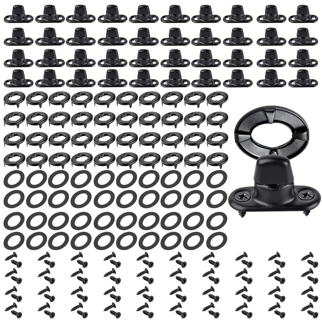 40 Set Twist Lock Fasteners, Turn Button Fasteners, Eyelet Screws, Stud Mounting Screws, Marine Grade Fastener for RVs Marine Boats Canvas Sailboats