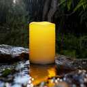 Homemory Large Solar Candles Outdoor Waterproof, 4"x6", Dusk to Dawn, Solar Powered Flameless Candles for Outdoor, Lanterns