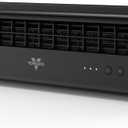 Vornado PORTAL Window Fan with 3 Speeds, Reversible Exhaust Mode, Weather Resistant, Window Fan For Kitchen, Bedroom, Home, Low Profile, Black