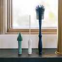 Dr. Brown's Silicone Cleaning Brush Set with Bottle, Spout, and Straw Brush, 3 Brushes to Clean Baby Bottles, Spouts, Nipples, and Straws, BPA Free  3-Pack (Compact)