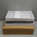 PAKETA 4 Pack Expandable Pull Out Cabinet Organizer, 21'' Deep Pull Out Drawers for Cabinets,Upgrade 3 Slide Rails Sliding Drawer for Kitchen Cabinet Organizer with Adhesive Nano Film (White)