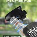 AZUNO 2-in-1 Electric Air Pump for Inflatables, 150 PSI Battery USB Rechargeable Fast Cordless Portable Air Mattress Pump, Suit for Air Mattress, Bed Pool Toys, Swimming Ring, Floats & Tires