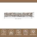 3x20 ft Extra Long Hallway Runner Rug - Non-Slip Washable Floor Runner with Rubber Backing, Modern Low Pile Thin Wide Carpet for Entryway, Kitchen, Living Room (Brown Beige, 3x20)