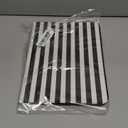 TopPerfekt Case for iPad 11th (A16) 11inch 2025/ 10th Generation 10.9inch 2022,Striped Cute Girly Collegiate Style Case with Pencil Holder for Kids, Boys, Girls, AntiSlip,AntiShockBlack White