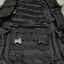 LA Police Gear LAPG Operator Tactical Backpack, Adjustable Outdoor Operation Backpack with MOLLE System, Hiking Knapsack - Black