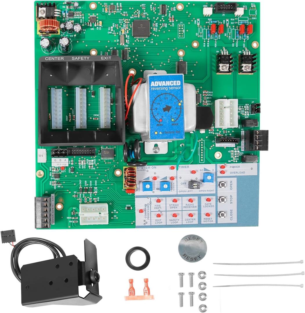 Q400 Logic Control Circuit Board Assembly Replacement Part Fit for LiftMaster Elite SL3000UL, CSW200UL, HTC Gate Openers Operators