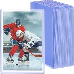 Outus 4 x 6 Inches Acrylic Photo Holder Rigid Plastic Baseball Card Pocket Protector Clear Acrylic Sleeve Sheet Protector for Sport Card & Photo(30 Pieces)