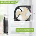 AMI PARTS DA97-15765A, DA97-15765C, DA97-12842A Refrigerator Condenser Fan Motor Assembly Fit for Sam-Sung Replaces DA97-12842B,3974295,AP5965200,PS11718224,EAP11718224