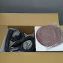 Electric Drywall Sander with Vacuum Dust Collection, Variable Speed, LED Light, Foldable Handle, Sanding Discs & Grids (Orange)