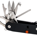 Eleven21 Pro Tools Multi Tool, 11-in-1 Multitool for Survival Gear, Credit Card Grabber for Long Nails, EDC Tools, Easy Open Lever Pocket Tool, Mini Multitool Keychain w/Screwdriver, Scissor & More