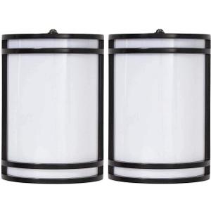 CLOUDY BAY Dusk to Dawn LED Outdoor Wall Sconce,3000K /4000K /5000K Adjustable,15W Porch Light,Oil Rubbed Bronze,2 Pack