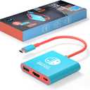 BIYTC Switch Dock Compatible with Nintendo Switch Docking Station Portable Switch TV Adapter Support 4K/30HZ Switch OLED Switch Travel Dock with HDMI2.0 USB3.0 Port