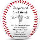 Confirmation Gift for Boys Girls Teens - Christian Baseball Keepsake Confirmed in Christ Gifts from Godparents Parents Sponsor - Catholic Confirmation Baptism First Communion Religious Gift Box