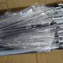 Reginary Pack Clear Wedding Umbrellas Bulk Transparent Auto Open Stick Windproof Waterproof Large Canopy Umbrella with White European J Hook Handle for Wedding Bride Groom Photography Golf