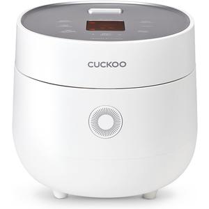 CUCKOO Rice Cooker 3 Cup Uncooked / 6 Cup Cooked, Modern Fuzzy Logic Rice Cooker Small with Delay Timer & Keep Warm Setting, Versatile Food Steamer for Cooking, Non-Stick Inner Pot, White (CR-0375FW)