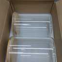 Juvale Flour Sugar Storage Containers - 2-Pack, 100 oz, Clear Glass Jars - Airtight Pantry Organizer & Countertop Food Storage - Rice Container & Spice Jar