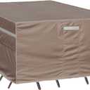 Garden Balsam Heavy Duty Waterproof Patio Furniture Covers,Fade Resistant Outdoor Table and Chair Covers Rectangular 126" Wx 63" D x 28" H Brown