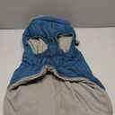 IDOMIK Warm Dog Coat with Harness, Waterproof Reflective Dog Jackets for Small Medium Large Dogs, Fleece High Collar Winter Jacket with Zipper, Pet Winter Snowsuit Clothes for Cold Weather,Blue XL (XL(Neck Girth:20.5"))