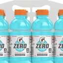 Gatorade Thirst Quencher Zero Sugar Sports Drink, Glacier Freeze, 12oz Bottles, 12 Pack, Electrolytes for Rehydration