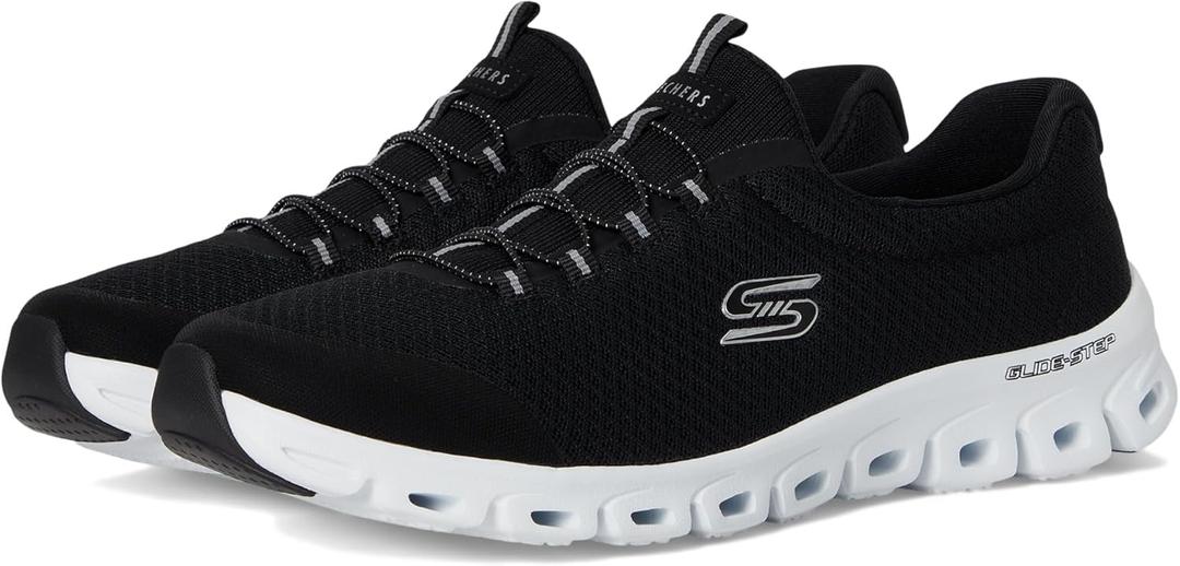 Skechers Women's Glide-Step-Resilience Sneaker (6, Bkw)