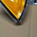 for 1998 1999 2000 2001 2002 Mercury Grand Marquis Headlight Assembly 1998-2002 Mercury Grand Marquis Clear Lens Chrome Housing Amber Reflector Driver and Passenger Side
