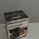 Elite Gourmet EHC-5055 Automatic 5-Cup Brew & Drip Coffee Maker with Pause N Serve Reusable Filter, On/Off Switch, Water Level Indicator (Black)