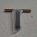 dancemoon JustHang Shower Squeegee for Glass Doors, All-One-Piece Silicone with Built-in Hook Design for Easy Hanging and Cleaning, 10 Inch Black