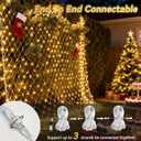 LitHome 10 x 10FT Gazebo Net Lights Outdoor, 280 LED Gazebo Lighting Waterproof, 8 Modes Connectable Christmas Net Lights with Timer, Warm White Mesh Light Plug in for Bushes, Pergolas, Backyard Decor
