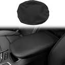 BOYOUS Car Armrest Cover Waterproof Center Console Pad Covers Scratch Resistance Leather Protector Interior Decoration Accessories Fit for Cadillac XT5 2016-2025 XT6 2020-2025Black Stitches