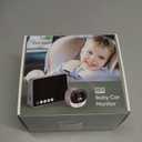 bonoch 5" 1440P Baby Car Camera, Clearest Monitor with 360 Rotating Wide View, Backseat Rear Facing Mirror for Baby, USB Powered with Charger, Easy Setup, Night Vision, Plug & Play Safe Driving