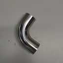 PATIKIL 90 Degree Mandrel Bend Elbow, 1 3/4 Inch OD Steel Exhaust Elbow Exhaust Piping Connector 304 Stainless for Exhaust Pipe Modified Stair Handrail HVAC
