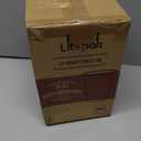LITOPAK 100 Pack 10 oz Kraft Paper Coffee Cups for Water, Juice, and Tea, Disposable Hot Coffee Cups for Home, Restaurant, Store, and Cafe