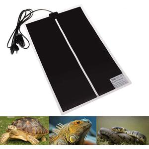 Reptile Heating Pad with Temperature Adjustment, 110V Non-Adhesive Heat Mat for Reptiles Tortoise Snakes Lizard Gecko Hermit Crab Turtle Amphibians - 20W Terrarium Heat Pad (16.5 x 11 IN)