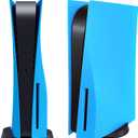Disc Edition Face Plates Cover Skins Shell Panels for PS5 Console, Accessories for PlayStation 5 Protective Replacement Faceplates Dustproof Anti-Scratch (Starlight Blue)