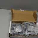 2 Pack Heavy Duty Caster 4 Inch Spring Loaded Wheel for Wooden Gates, Swivel Fence Wheels with Universal Mount Plate, 220-500 Lbs Load Capacity, Black