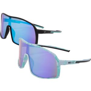 Dude Perfect 2-Pack Sunglasses (Black & Camo), for Active Kids Boys, Sporty Style, Durable & UV-Protective Shades Blocks Glare