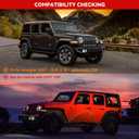 Grandroad Auto Roof Rack Cross Bars Fit for 2007-2024 Jeep Wrangler JK JL Gladiator JT(4 Doors Hard Top), Aluminum Jeep Roof Rack for Kayak Cargo Carriers Luggage, Easy to Install and Less Noise