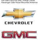 8 x American Flag Car Bullet Antenna Short Replacement for GM Chevy Silverado GMC Sierra 1500 2500 3500 HD Avalanche Denali, Anti Theft Design & Carwash Safe, Pickup Trucks Car Accessories (Chrome) 7inch