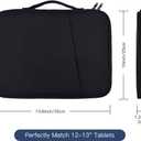 12-12.9 Inch Tablet Sleeve Bag for 12.4" Samsung Galaxy Tab S10+ S9+ Plus/S8+/S7+ Plus/S7 FE,13" iPad Air M4 M3 M2/iPad Pro M5 M4/Pro 12.9"/Microsoft Surface Go 2 12.4"/Pro 11 10 Carrying Case-Black