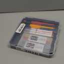 3 Pack Carpenter Pencils with Sharpener, Mechanical Carpenter Pencils with 57 Refills, Construction Pencil Heavy Duty Woodworking Tools, Deep Hole Long Nib Marker Pens for Architect Marking (Red/Black/Yellow)